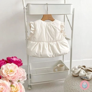 Toddler Girl Fleece Vest with Bow