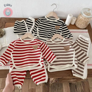 Childrens Cartoon Bear Hoodie and Pants Set