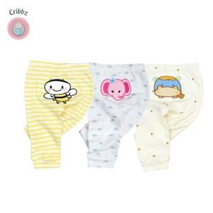 Adorable Cartoon Baby Pants 3-Pack