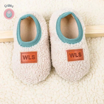 Cozy Plush Anti-Slip Baby Slippers title=