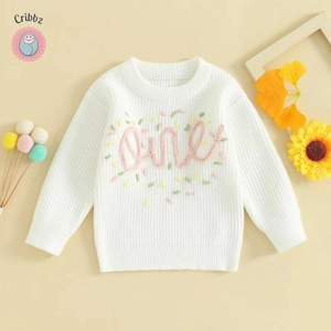 Baby Girls Knit Letter Sweater
