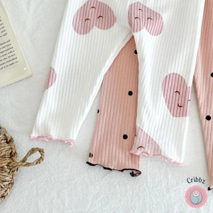 Spring Dot Print Baby Pajama Set