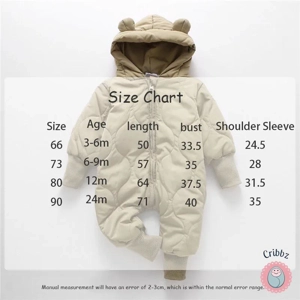 Winter Baby Fur Lined Romper Suit