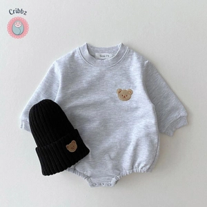 Cribbz Baby Bear Embroidery Bodysuit