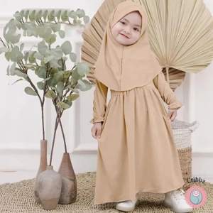 Baby Girl Muslim Abaya and Hijab Set