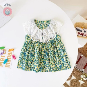 Sanlutoz Floral Lace Toddler Dress