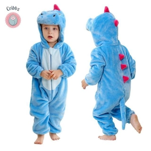 Hooded Flannel Baby Romper Jumpsuit