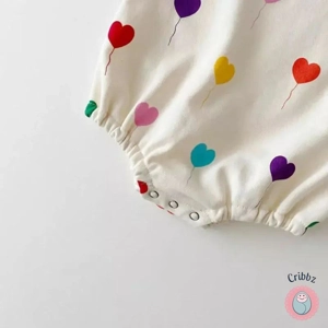 Baby Balloon Print Jumpsuit Romper