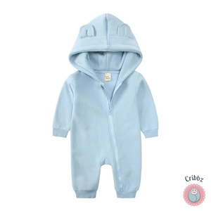 Newborn Bear Hoodie Jumpsuit Outfit