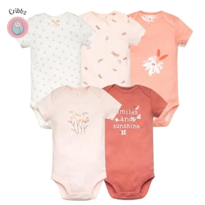 Soft Cotton Newborn Baby Bodysuit Set