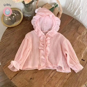 Summer Girls Hooded Sunscreen Shirt