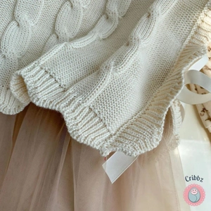 Girls Knitted Sleeveless Vest 1-7 Years