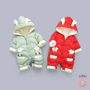 Cozy Velvet Baby Winter Snowsuit