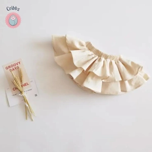 Double Layered Ruffle Lace Baby Skirt