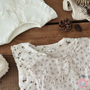 Cute Floral Long Sleeve Baby Blouse