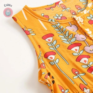 Floral Summer Romper for Baby Girls