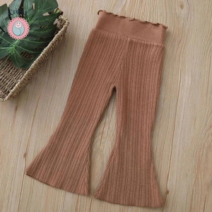 Adorable Knitted Wide Leg Trousers for Girls
