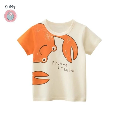 Cribbz Kids Cotton Cartoon Tees title=
