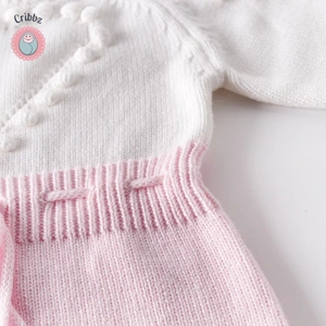 Spring Heart Knitted Jumpsuit for Infants