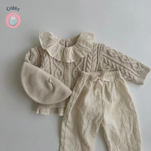 New Spring Flower Lace Baby Pants