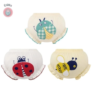 Cotton Bow Underpants for Baby Girls