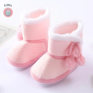 Cozy Soft Sole Baby Boots for Infants