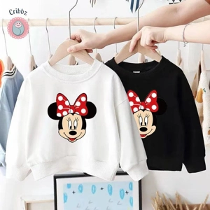 Disney Minnie Girls Soft Pullover Sweatshirt