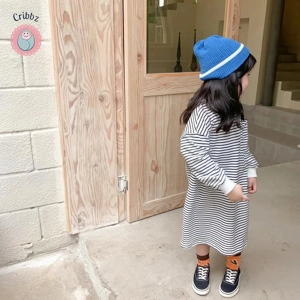 Striped Brother Sister Kids Hoodie Set