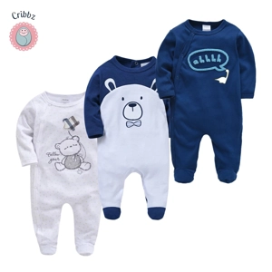 Cotton Baby Jumpsuit Pajamas Set