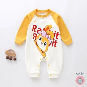 Baby Girl Cartoon Printed Bodysuit