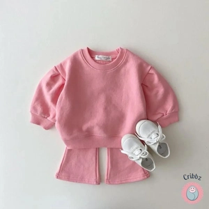 Baby Hoodie and Flare Pants Set