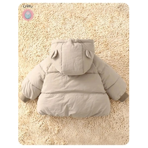 Warm Plush Hooded Baby Winter Coat