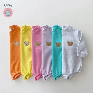 Korea Cotton Bear Baby Romper Outfit