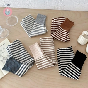 {Candy Color Striped Baby Leggings