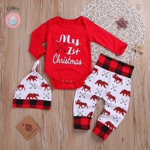 Festive Newborn Christmas Baby Outfit Set