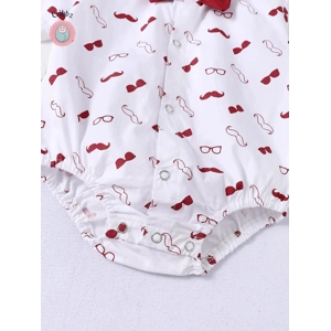 Baby Boys Bow Tie Bodysuit and Suspender Set