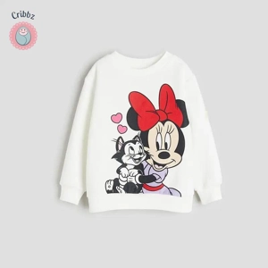 Autumn Cartoon Minnie Kids Sweatshirt