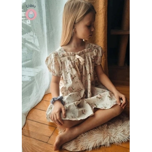 Kids Floral Bow Party Dress