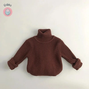 Vintage Kids Turtleneck Sweater Pullover