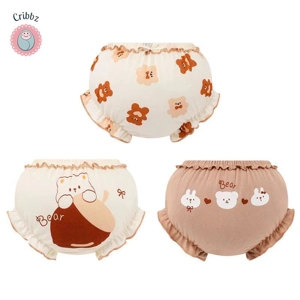 3-Piece Baby Girl Cotton Panties Set
