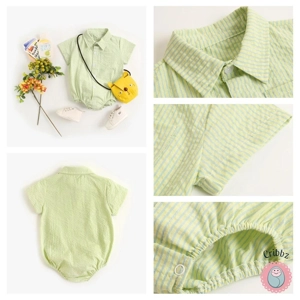 Baby Boys Cotton Plaid Bodysuits