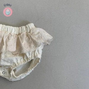 {Girls Lace Bloomer Toddler Shorts