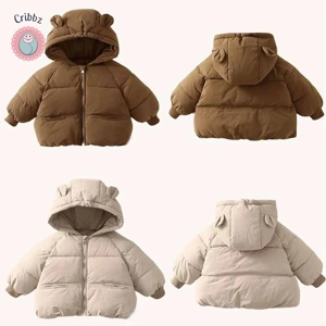 Warm Plush Hooded Baby Winter Coat