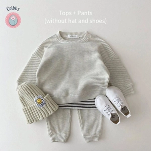 Waffle Cotton Baby Boy Outfit