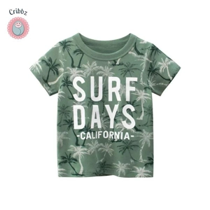 Cartoon Car Print Kids T-Shirt