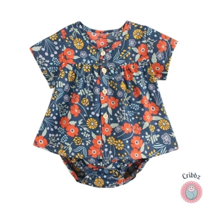 Cotton Baby Girls Summer Clothing Set