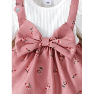 Colorful Floral Baby Girl Dress Set