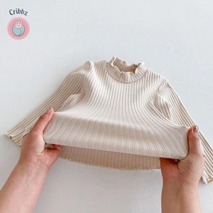 Cute Autumn Knit Undershirt for Kids