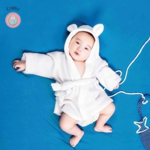 Super Soft Flannel Baby Bathrobe and Sleeper