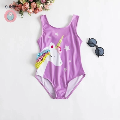 Cute Baby Girl One Piece Swimsuits title=